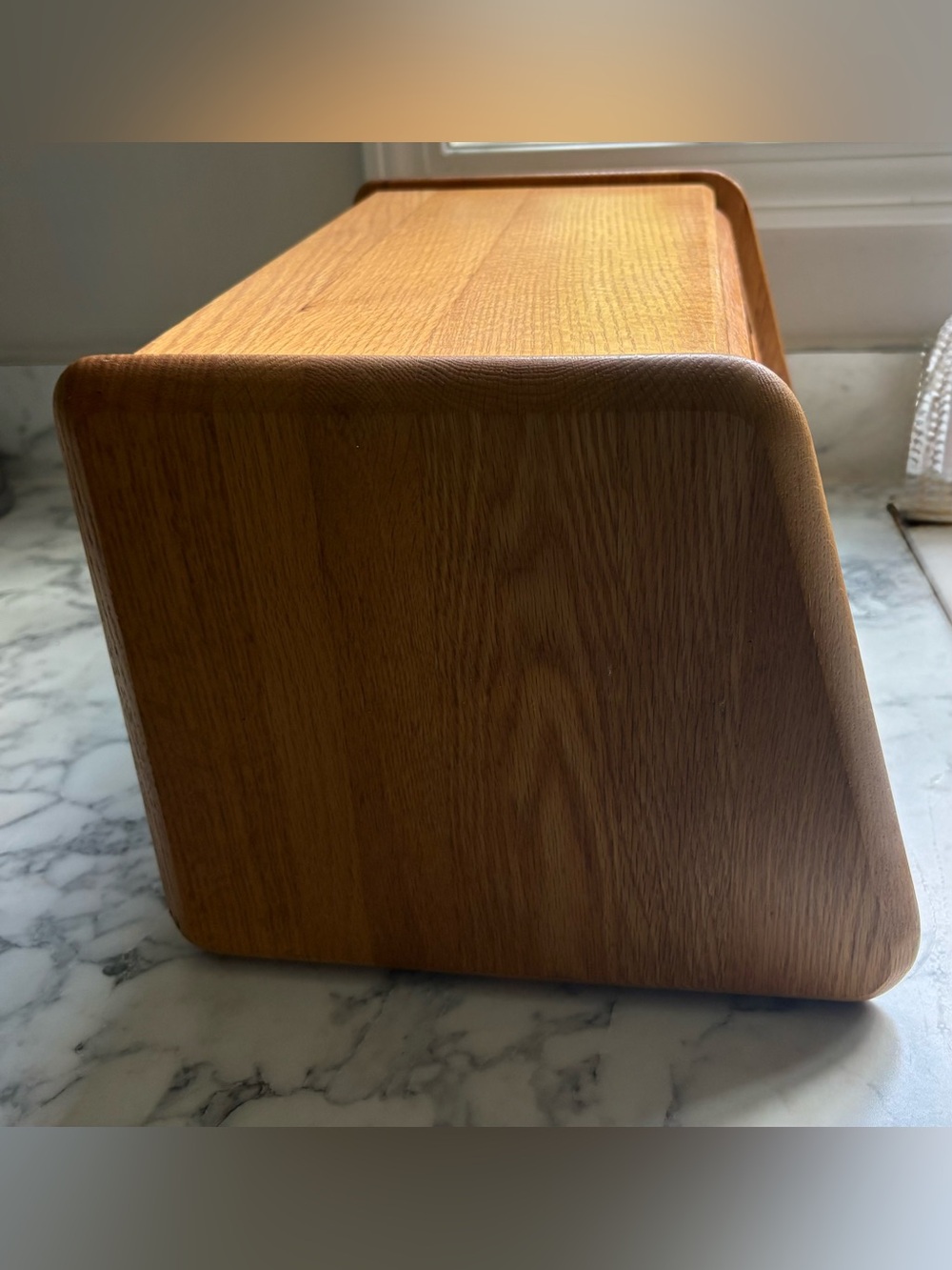 70's Cornwall Wooden Bread Box - Oak Finish - Picture 5 of 8